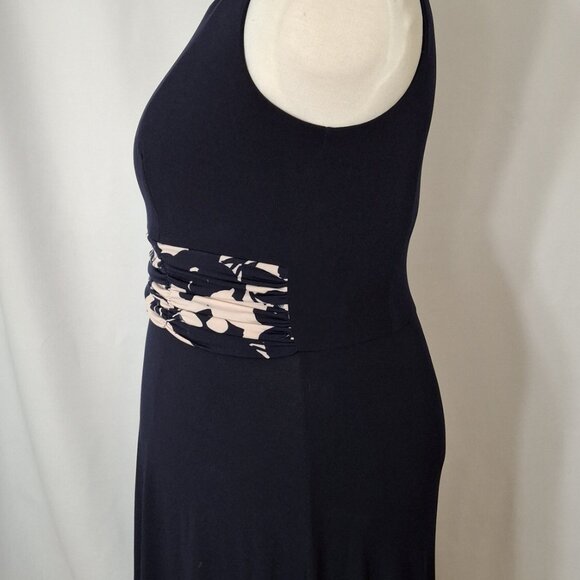 Jessica Howard Ladies Beautiful Blue Ruched Waist Fit & Flare Dress - Size 14W - Picture 7 of 16